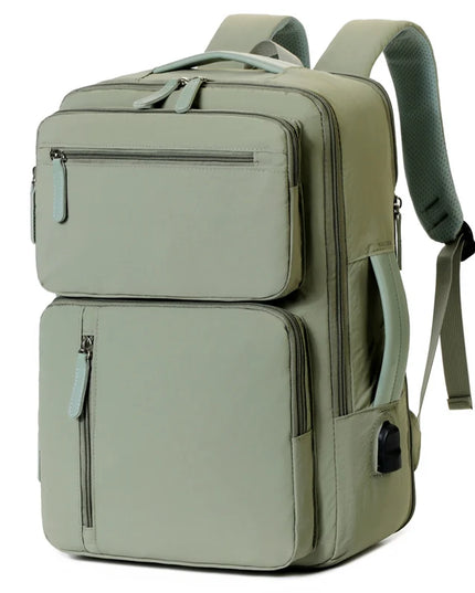 Erweiterbarer Reise-Rucksack beige Koffer