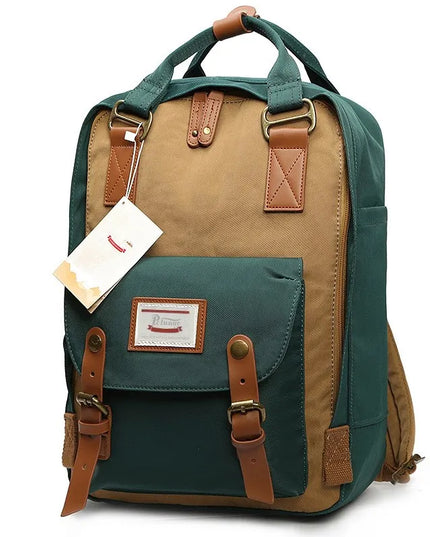 Vintage Rucksack zweifarbig 14 Zoll Canvas