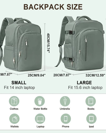 Grosser Damen Reise-Rucksack mit Trolley