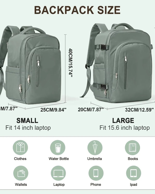 Grosser Damen Reise-Rucksack mit Trolley