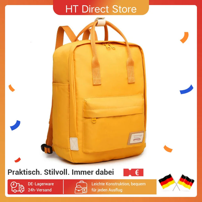 Tote-Style Rucksack gelb pink DE-Lager