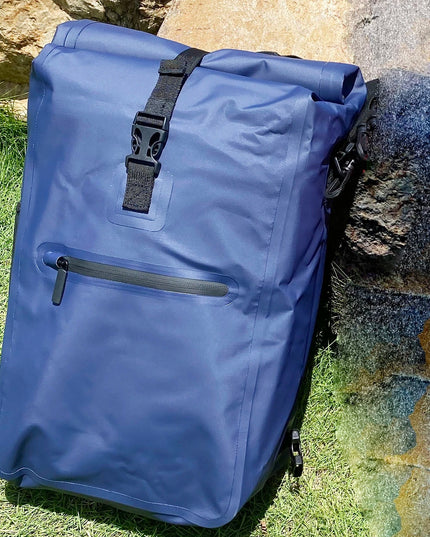 Pendler Fahrrad-Rucksack Reflektoren gruen