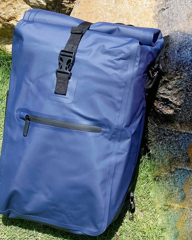 Pendler Fahrrad-Rucksack Reflektoren gruen