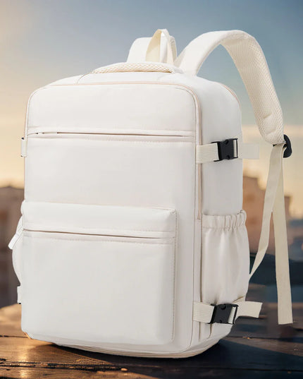 Zweiteiliger Damen-Rucksack creme und braun