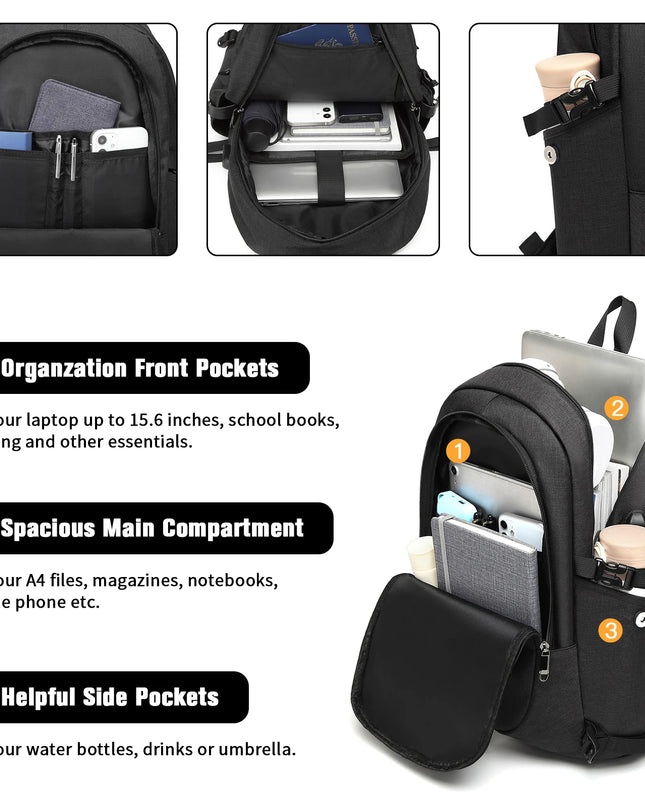 Kompakter Rucksack 15 Zoll mit Organizer