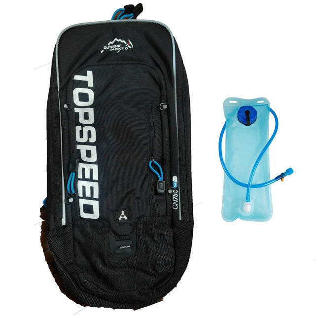 Outdoor-Rucksack neongruen Trinkblase