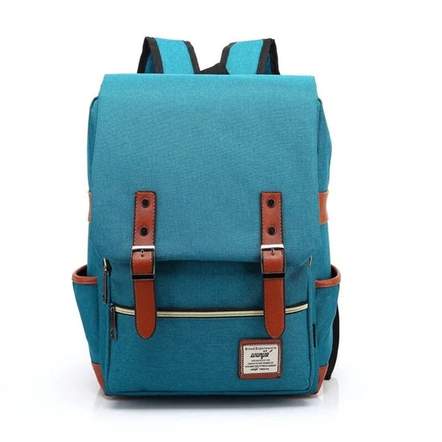 Vintage Rucksack 16 Zoll mit Lederschnallen