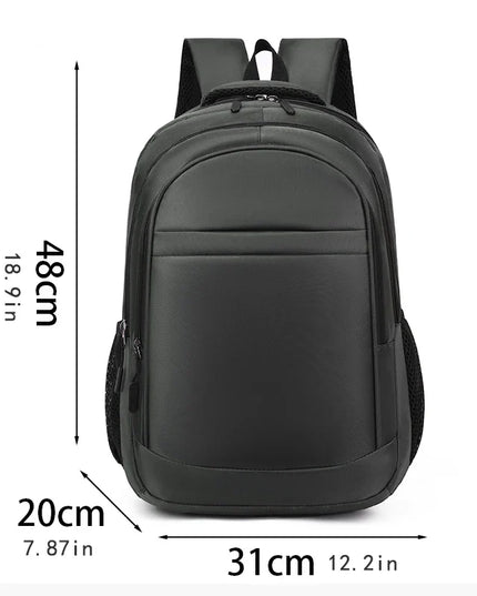 Klassischer Rucksack 15 Zoll schwarz