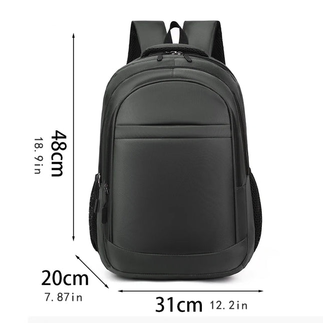 Klassischer Rucksack 15 Zoll schwarz