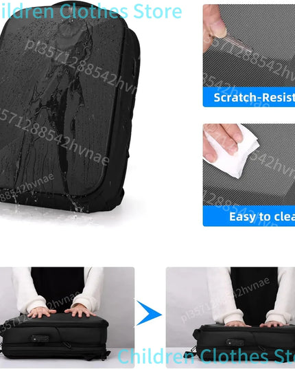 Laptop Rucksack Herren – 15,6 Zoll erweiterbar & wasserdicht