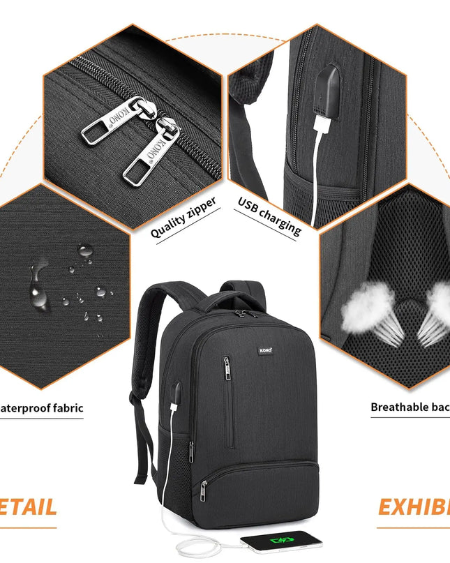 KONO Business-Rucksack DE-Lager meliert