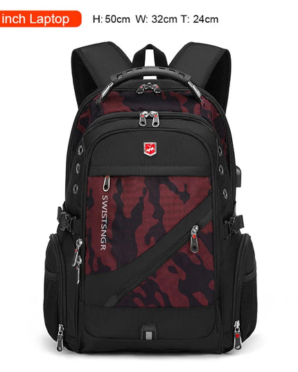 Rucksack 17 Zoll mit Zahlenschloss