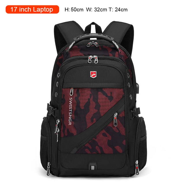 Rucksack 17 Zoll mit Zahlenschloss
