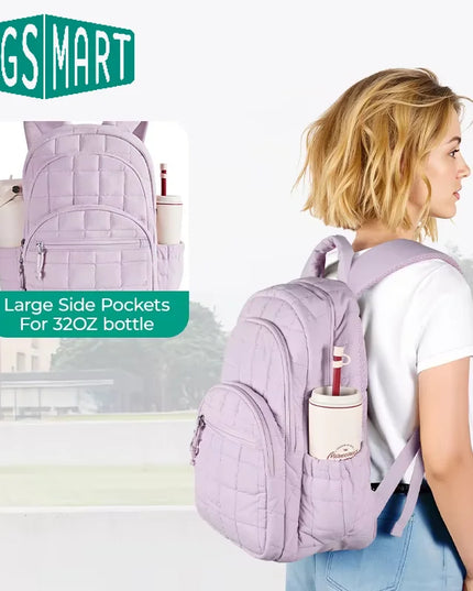 Gesteppter Rucksack Damen 15.6 Zoll