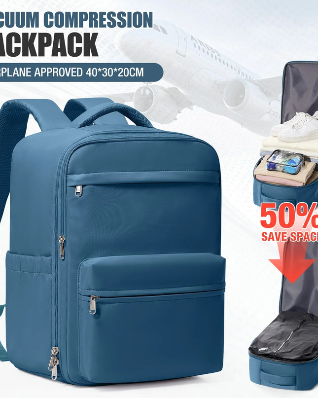 Reise-Rucksack mit Vakuum-Kompression