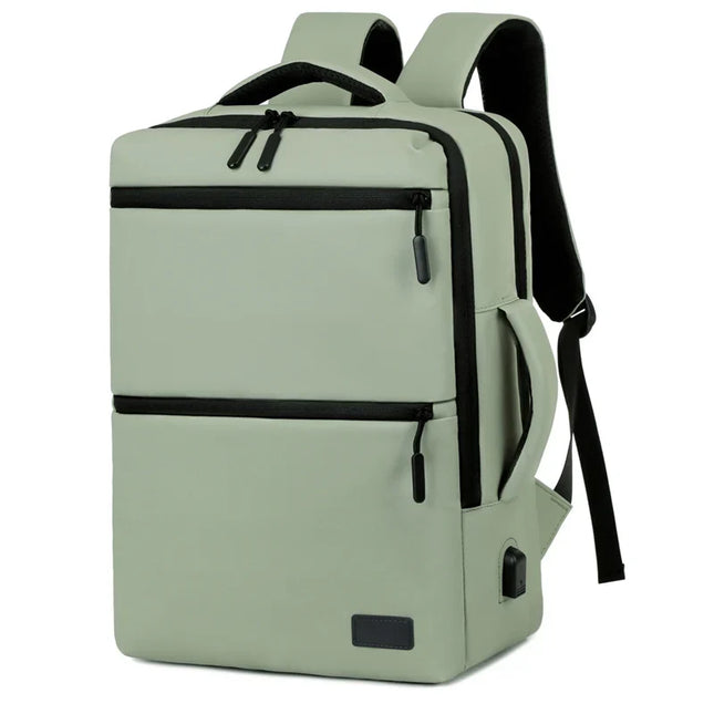 Mintgruener Business-Rucksack stossfest USB