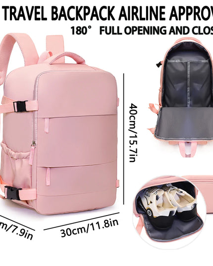 Damen Reise-Rucksack mit Schuhfach