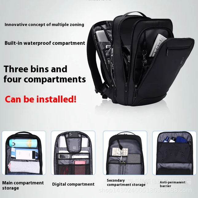 Laptop Rucksack 15.6 Zoll – Fenruien Slim Business Rucksack