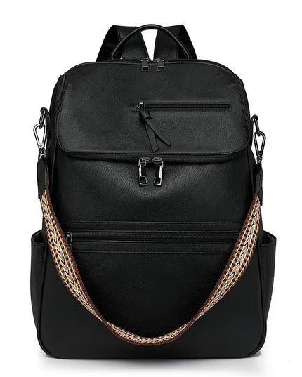 Distressed Damen-Rucksack braun Crossbody