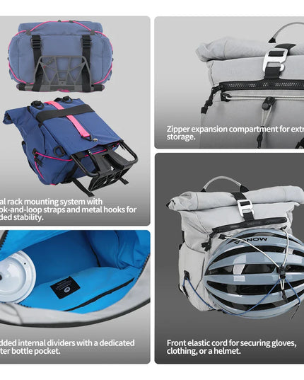 Fahrrad-Rucksack Pendler wasserdicht Nylon