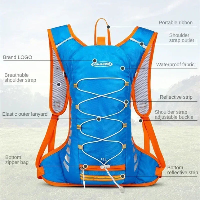 Fahrrad-Rucksack 20L Trinkblase Helmhalter