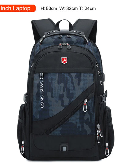 Rucksack 17 Zoll mit Zahlenschloss