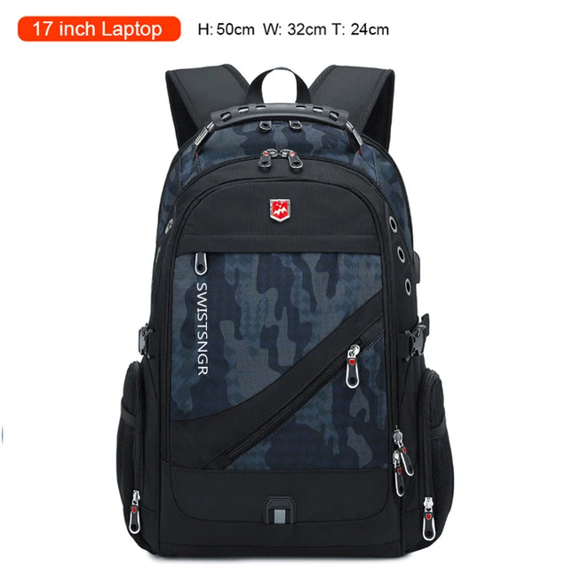 Rucksack 17 Zoll mit Zahlenschloss
