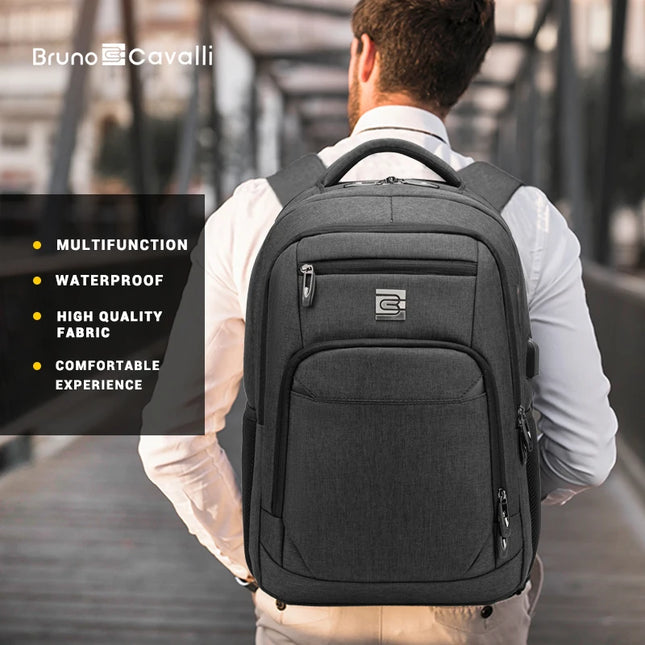 Laptop Rucksack für Business & Reise – 15.6/17 Zoll, Diebstahlschutz
