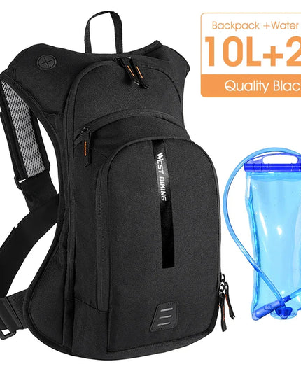 Kompakter Fahrrad-Rucksack 10L Trinkblase