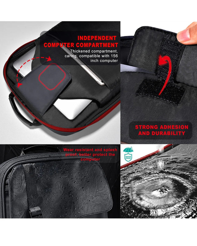 Laptop Rucksack 15.6 Zoll – Slim & Erweiterbar, Business & Reise