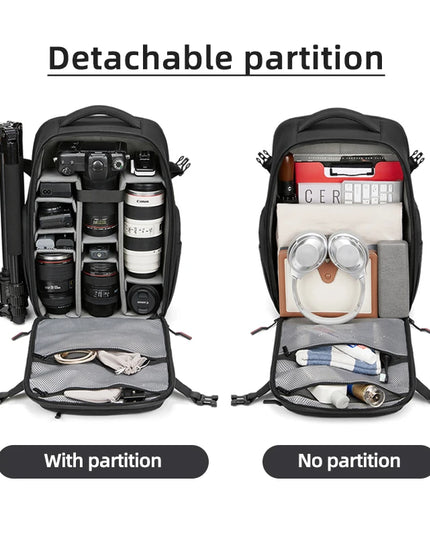 Kamera-Rucksack 16 Zoll fuer DSLR und Laptop