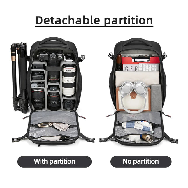 Kamera-Rucksack 16 Zoll fuer DSLR und Laptop