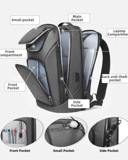 Laptop Rucksack 17 Zoll Business – HK Travel Business Backpack