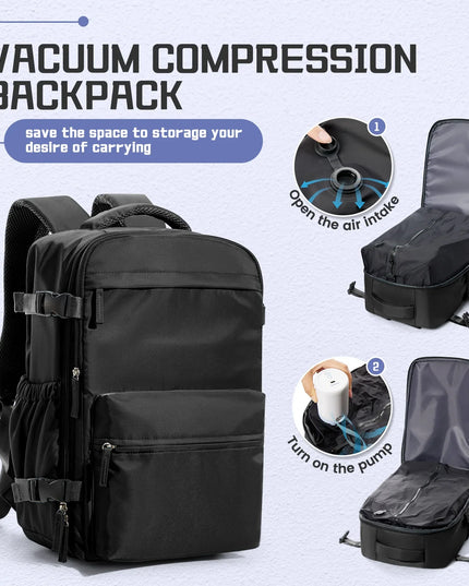 Reise-Rucksack mit Vakuum-Kompression