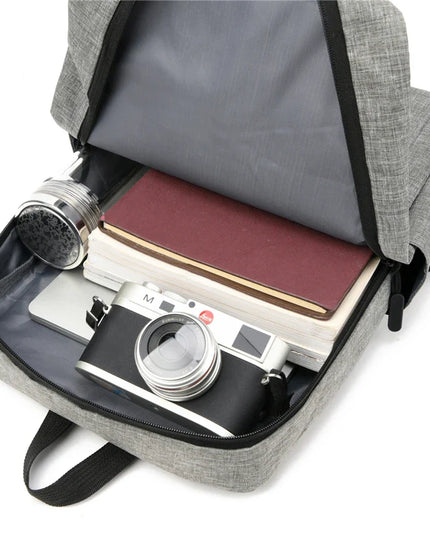 Schlichter Business-Rucksack grau meliert
