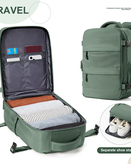 Reise-Rucksack 40x30x20 mit 180-Grad-Klappe