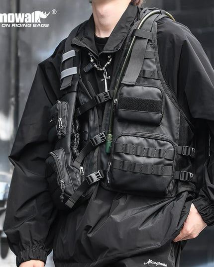 Fahrrad-Weste Rucksack MOLLE tactical