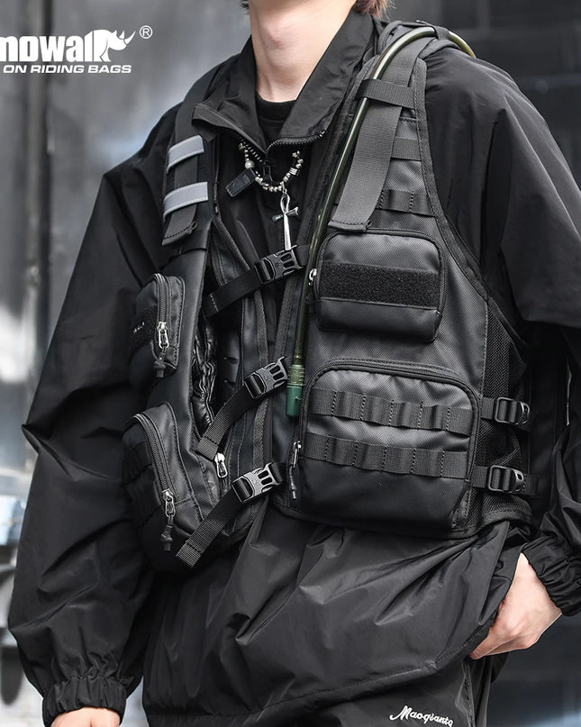 Fahrrad-Weste Rucksack MOLLE tactical