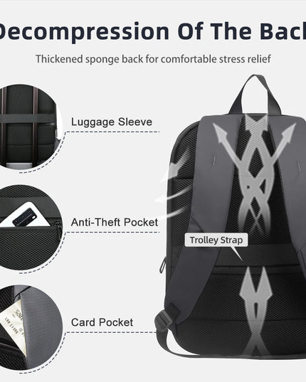 Business Rucksack 17 Zoll erweiterbar