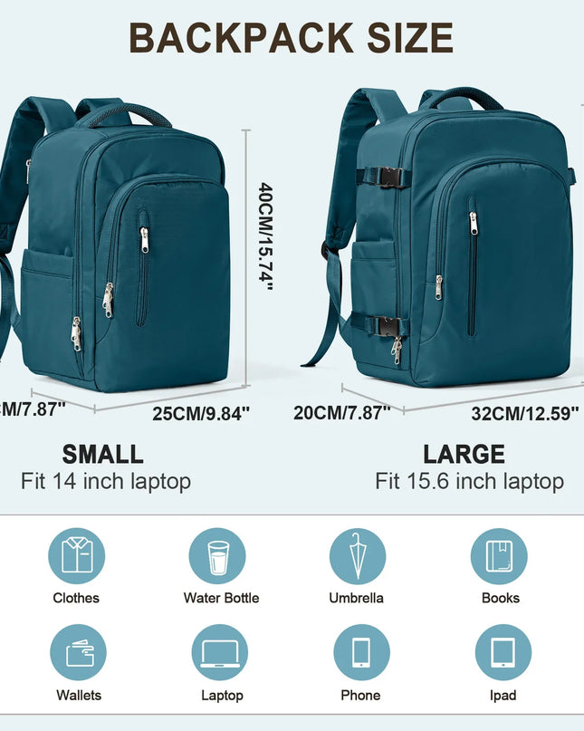 Grosser Damen Reise-Rucksack mit Trolley