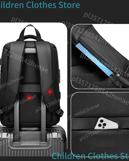 Laptop Rucksack Herren – 15,6 Zoll erweiterbar & wasserdicht