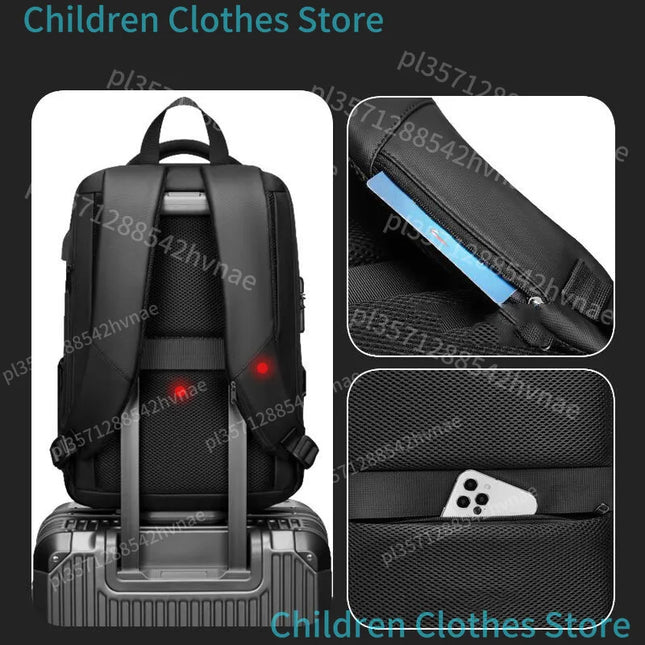 Laptop Rucksack Herren – 15,6 Zoll erweiterbar & wasserdicht