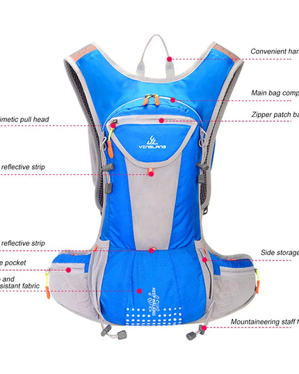 Robuster Fahrrad-Rucksack Helmhalter outdoor