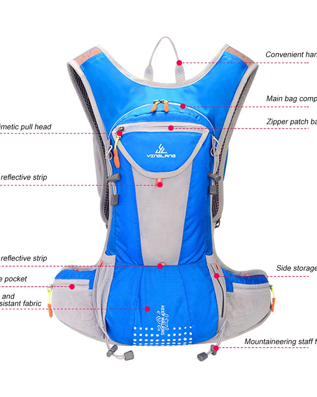 Robuster Fahrrad-Rucksack Helmhalter outdoor