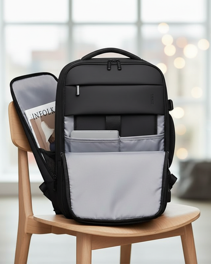 laptop rucksack erweiterbar 17 zoll wasserdicht - lifestyle