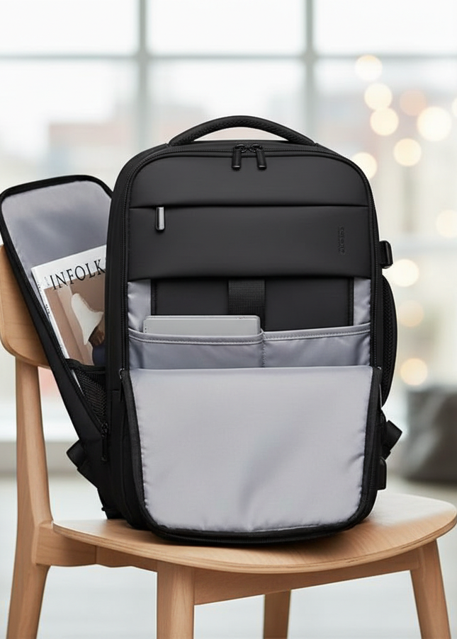 laptop rucksack erweiterbar 17 zoll wasserdicht - lifestyle