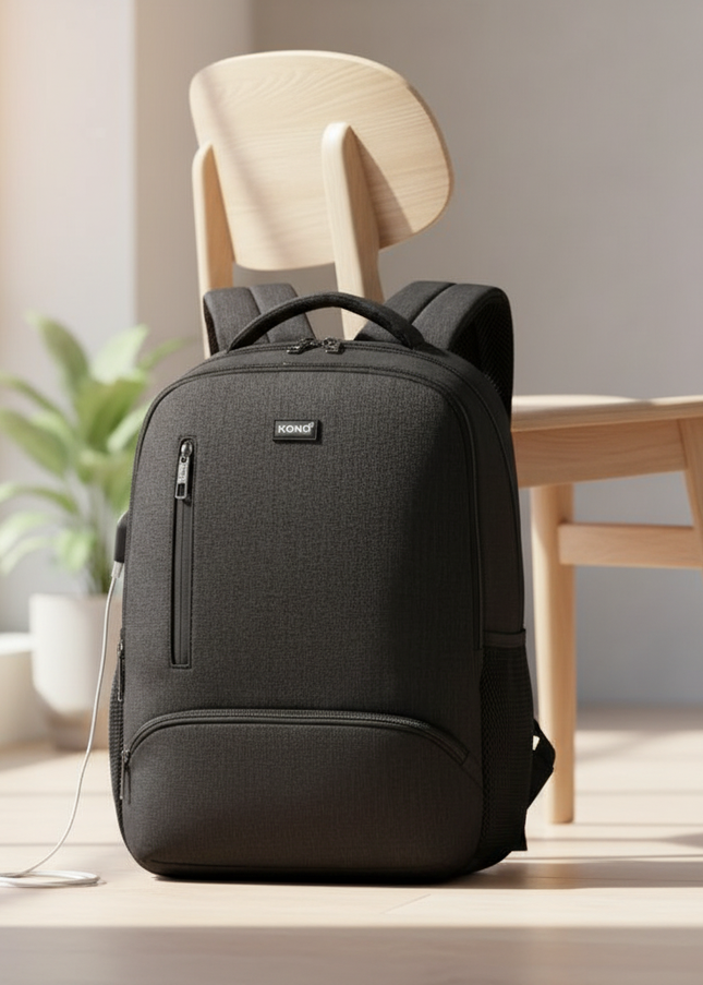 laptop rucksack kono de lager usb meliert business schwarz - lifestyle