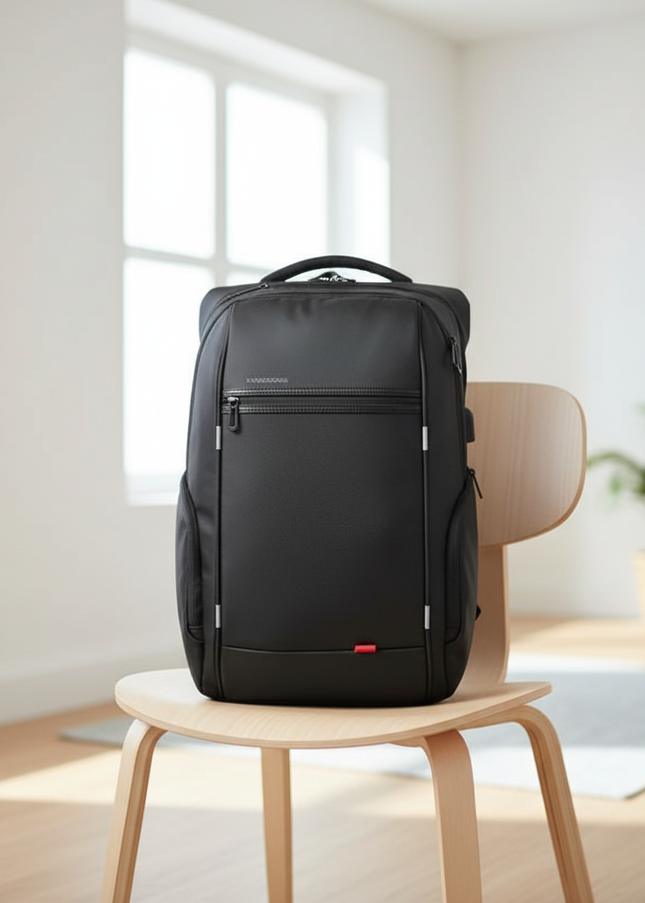 laptop rucksack 15 17 zoll premium usb schwarz - lifestyle