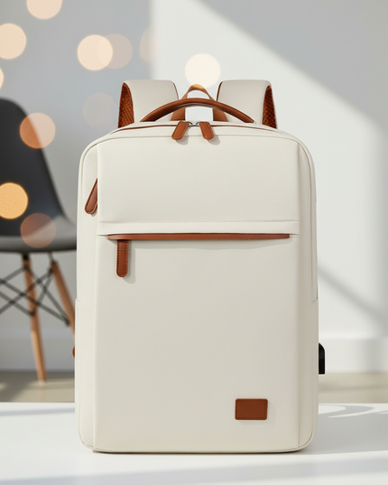 laptop rucksack 15 zoll business rosa grau unisex - lifestyle