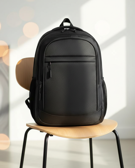 laptop rucksack 15 zoll klassisch schwarz - lifestyle